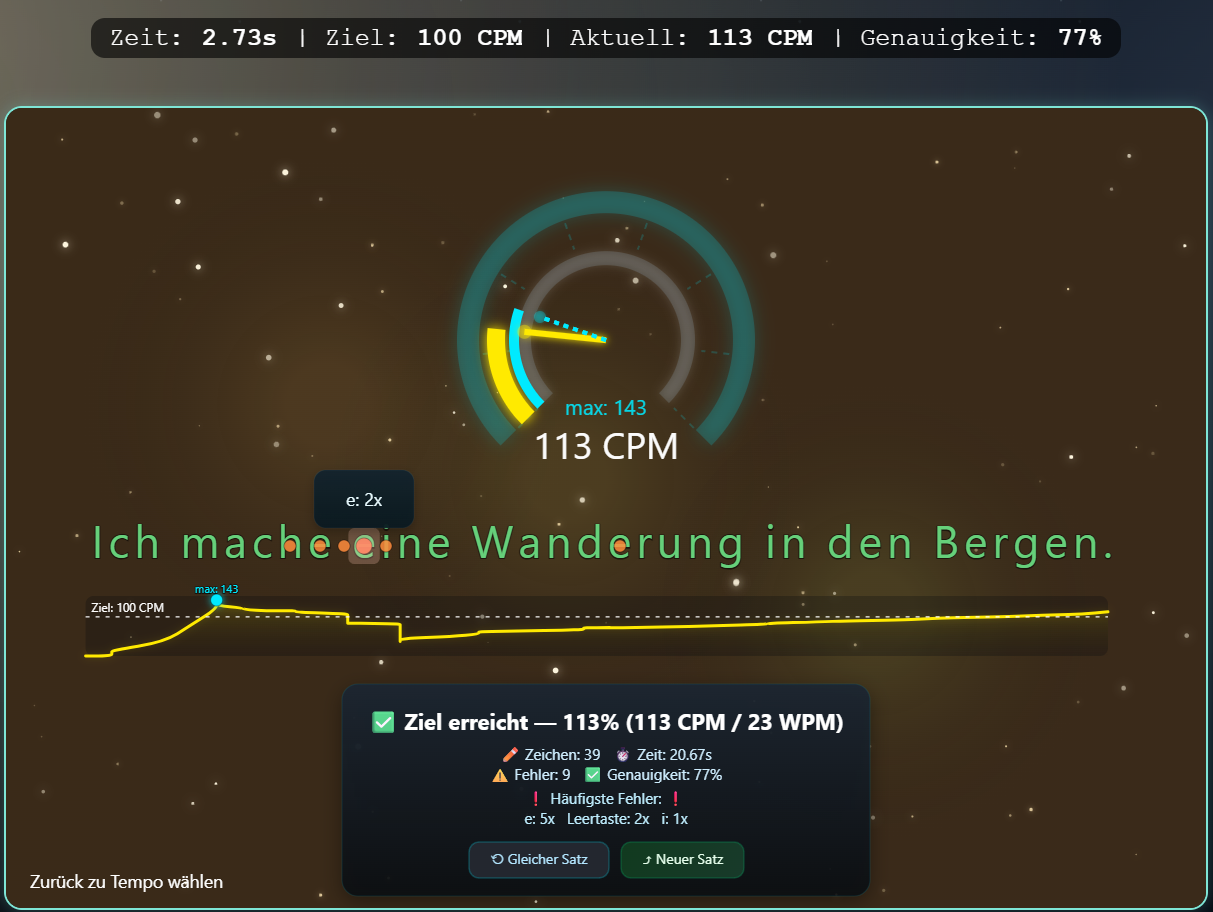 Satzübungen im Schreibtraining